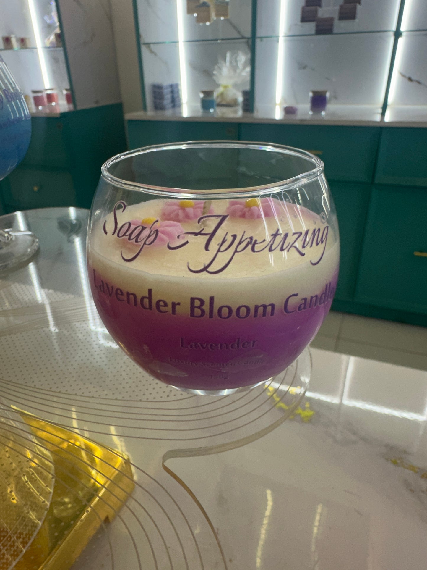 Lavender Small Candle ( free )