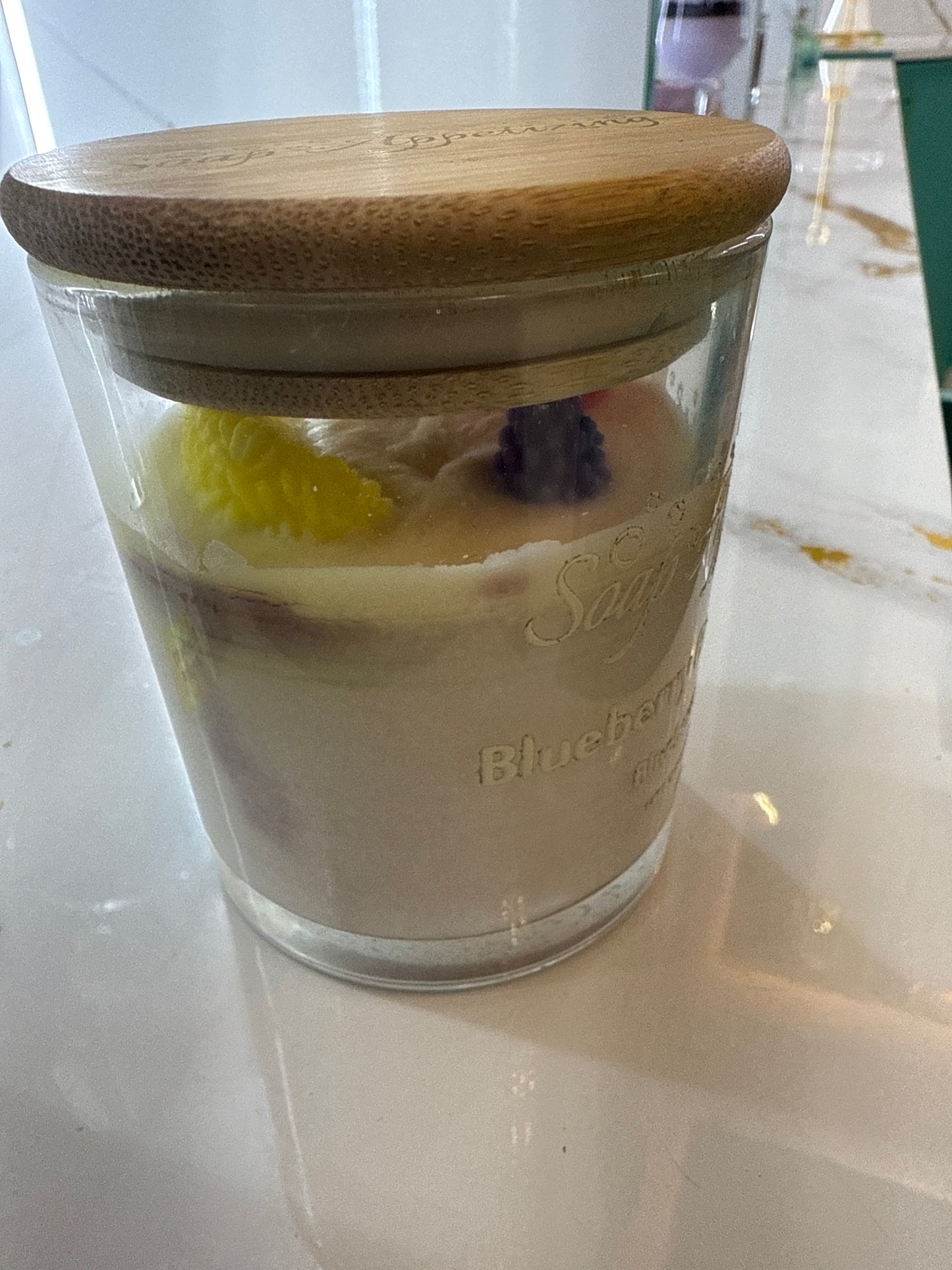 Old Blueberry Brulee Candle