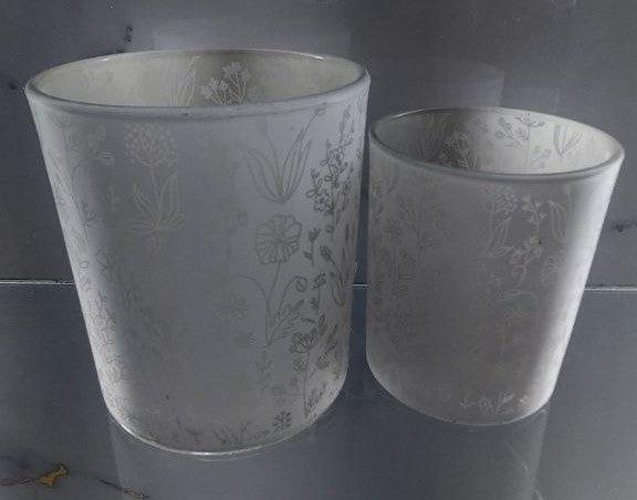 Candle Holder Set - Silver