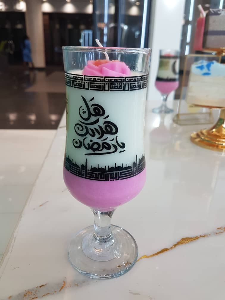 Rose Elegance Ramadan Candle