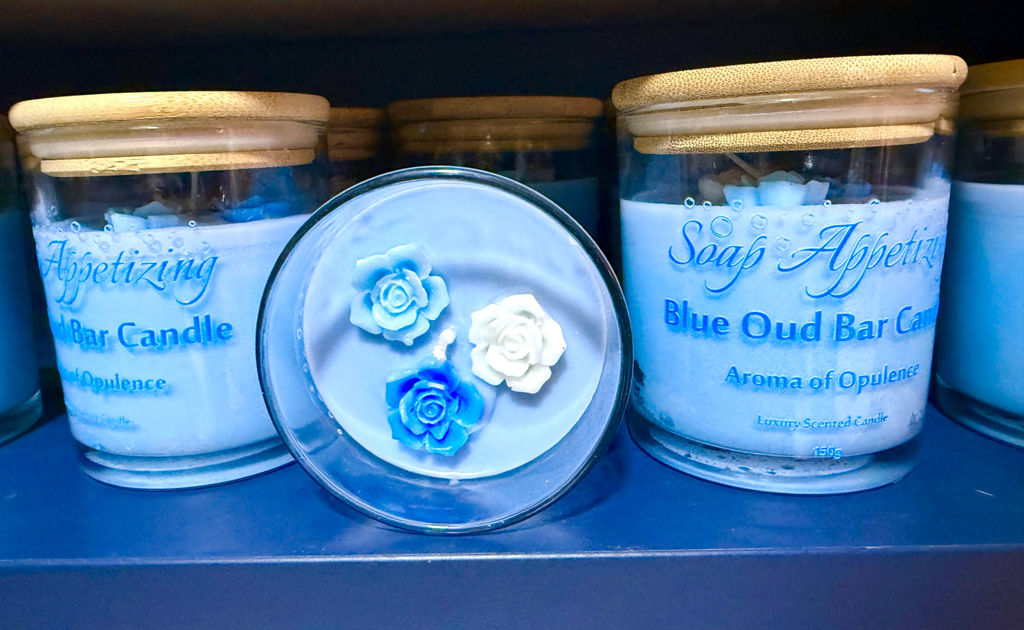 Blue Oud Candle