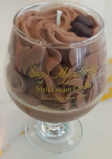 Mocha Wine Glass Candle