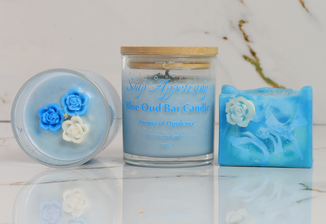 Blue Oud Candle